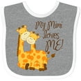 thumbnail image 3 of Inktastic My Mimi Loves Me Boys or Girls Baby Bib, 3 of 4