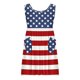 thumbnail image 1 of Odeerbi Niñas Día de La Independencia A-Línea Vestido de Tanque Con Bolsillos Verano Patriótico Estrella Raya Cuello Redondo Vestido de Sol Casual, 1 of 7