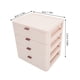 thumbnail image 3 of GOOHOCHY Cajones apilables: Organizador de maquillaje de plástico con 4 cajones para escritorio, estuche multiusos para cosméticos, tocador y oficina., 3 of 8