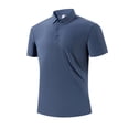 thumbnail image 2 of YABCSAZ Men's Henley Shirts Oxford Shirt Short Sleeve Shirts T-Shirts Flex Relaxed Men's Summer Casual Shirts, Regular Fit Tops Athletic Shirts for Hiking Fishing Jogging, 2 of 9