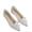 White, variant on ShiShine Womens Bow Accent Knit Pointed Toe Ballet Flats Summer Breathable Comfort Casual Shoes