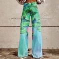 thumbnail image 2 of Bovemsi Wide Leg Pants Woman 2025 New Summer Flower Lightweight And Loose Casual Colorful Imitation Jeans Travel Pants, 2 of 9