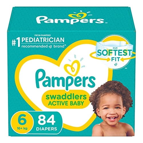 Pañales desechables para bebés Pampers, tamaño 6 (más de 15 kg) 84