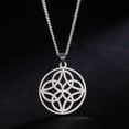 thumbnail image 3 of EOEMY Celtic Knot Pendant Stainless Steel Necklace Jewelry Gift, 3 of 9