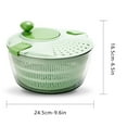 thumbnail image 4 of Yooshoverk Collapsible Salad Spinner & Vegetable Dryer - Dual Bowl Wash/Drain for Greens, Berries - Hand Crank, Compact Storage - Kitchen Fruit Basket Organizer, 4 of 9