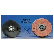 Merit Quick-Change Sand Disc,1 in Dia,TP,PK100 69957399754