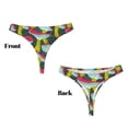 thumbnail image 3 of Balery Green Mushroom Tangas de Algodón para Mujer con Estampado – Ropa Interior Sexy, Transpirable, G-string-Large, 3 of 6