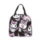 thumbnail image 1 of Kuromi Collage bolsas de almuerzo aisladas grandes Kawaii dibujos animados contenedor de almuerzo bolsa térmica Tote lonchera Oficina Picnic hombres mujeres, 1 of 5