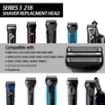 thumbnail image 5 of 21 B Replacement Head Compatible Series 3 Shaving,Black,Compatible 320, 330, 340, 350CC Series Electric, 5 of 5