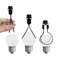 thumbnail image 2 of Lamp Shade Harp Holder Adapter,Includes Finial and Lampshades Levellers to Keep Lamp Shade Hardware in Place 2 Pack,2pcs * Lamp Shade harp Holder,Black, 2 of 7