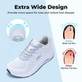 thumbnail image 3 of Artlea Wide Toe Box Shoes Womens Walking Shoes with Arch Support Plantar Fasciitis Orthotic Sneakers for Arch and Heel Pain Relief, Size 8, 3 of 7