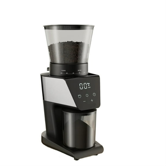 Automatic Burr Mill Electric Coffee Grinder With 30 Gears For Espresso American Coffee Pour Over Visual Bean Storage