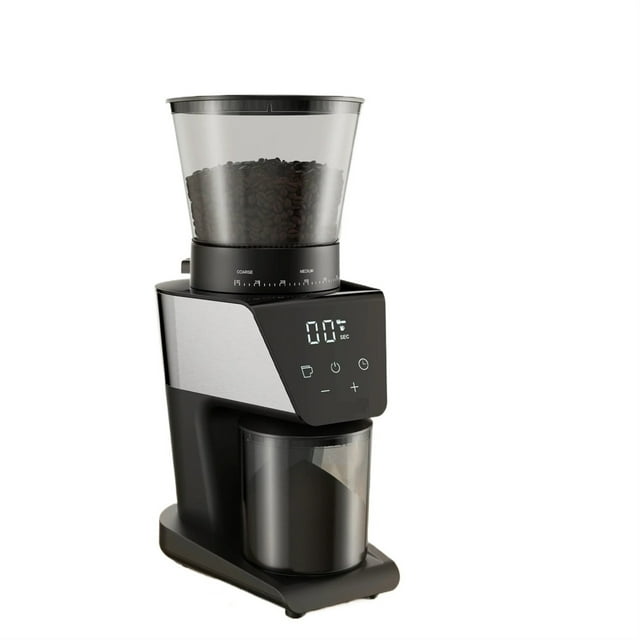 Automatic Burr Mill Electric Coffee Grinder With 30 Gears For Espresso American Coffee Pour Over Visual Bean Storage ,Sturdy and Durable
