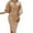 Beige, variant on Summer Dresses for Women Casual Slim Fit Solid Color Deep V-Neck Party Dress Long Sleeve Hollow Out Semi Formal Dress