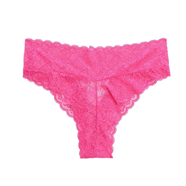 Gibobby Ropa Interior con Entrenamiento Lencería de mujer Bragas lindas de cintura Lencería de con cinturón en V de encaje sexy (Rosa, M)