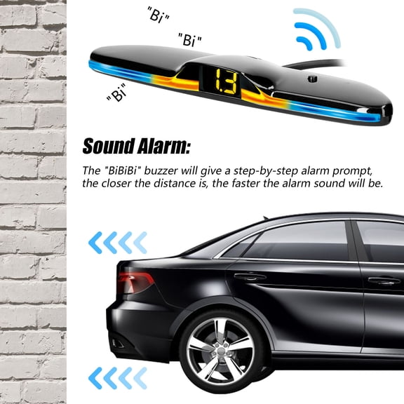 Reversing ,Car Rear With 4 Distance Rear Radars With Distance Led Distance Led Distance Display 4 Distance Led Distance Display Buzzer Buzhi Qisuo Car Rear S With Qisuo Car Car