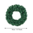 thumbnail image 3 of KUNPENG Value Christmas Wreath 15.75" Affordable Xmas Wreath for Front Door Outdoor Indoor Holiday Season Decor, 3 of 7