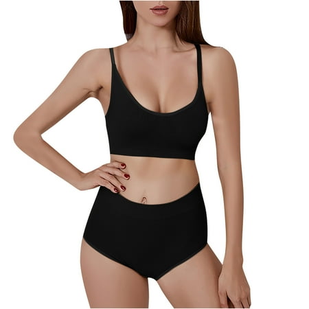 TUWABEII Women s Bralettes Seamless Large Size Backing Sling Traceless Gathered Back Underwear Wireless T-Shirt Bra