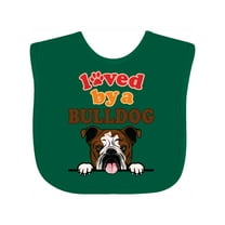Inktastic English Bulldog Dog Girls Baby Bib