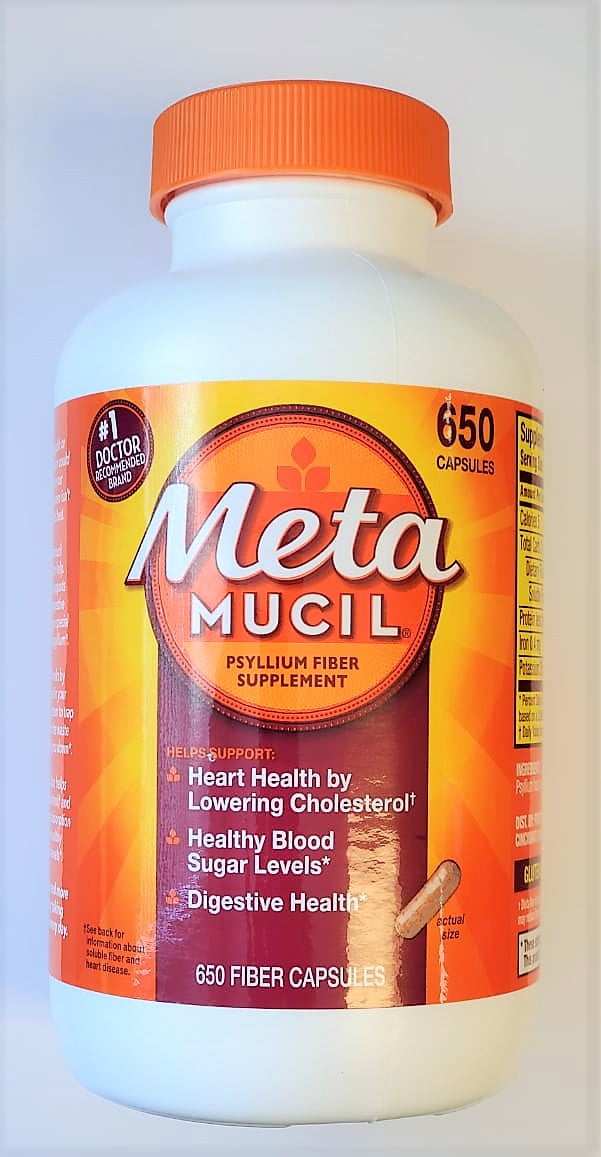 Metamucil Psyllium Fiber Supplement 650 Count Fiber Capsules