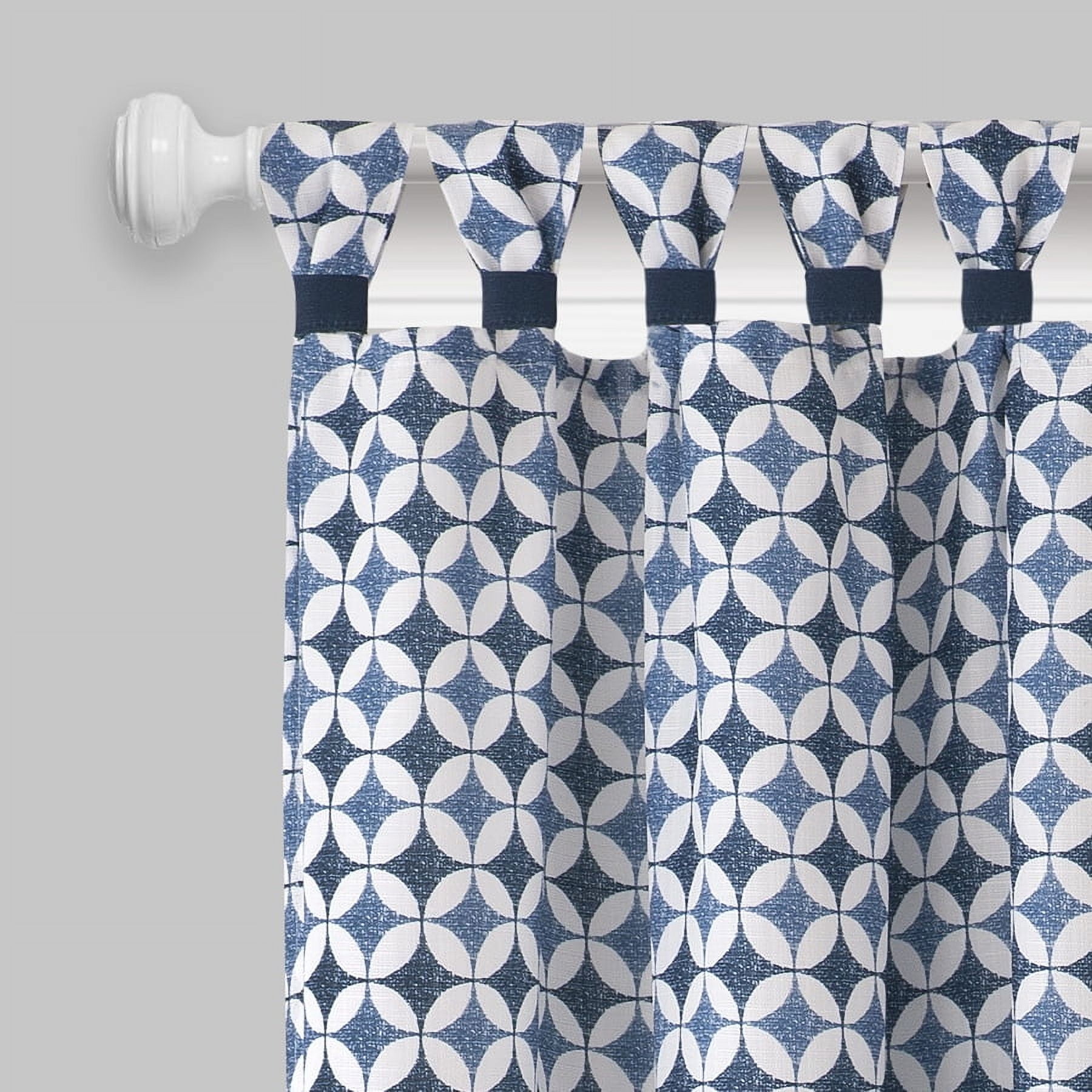 Achim Callie Cuff Tab Top Window Curtain Panel - 52x63 - Navy