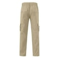 thumbnail image 4 of Kureaily Men's Elastic Waist Loose Fit Lightweight Workwear Pull On Cargo Pants, 4 of 4