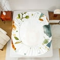 thumbnail image 5 of Castle Fairy Cartoon Lion Elephant Giraffe Twin Sheet Sets,Botanical Leaves Bedding, 5 of 7