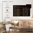 thumbnail image 5 of Elephant Stock Travel Departures Board Wall Art - Horizontal Canvas Wall Art - Living Room Wall Decor - Hobbies And Lifestyle Canvas - Brown And Yellow Decor - 12" x 8", 5 of 8