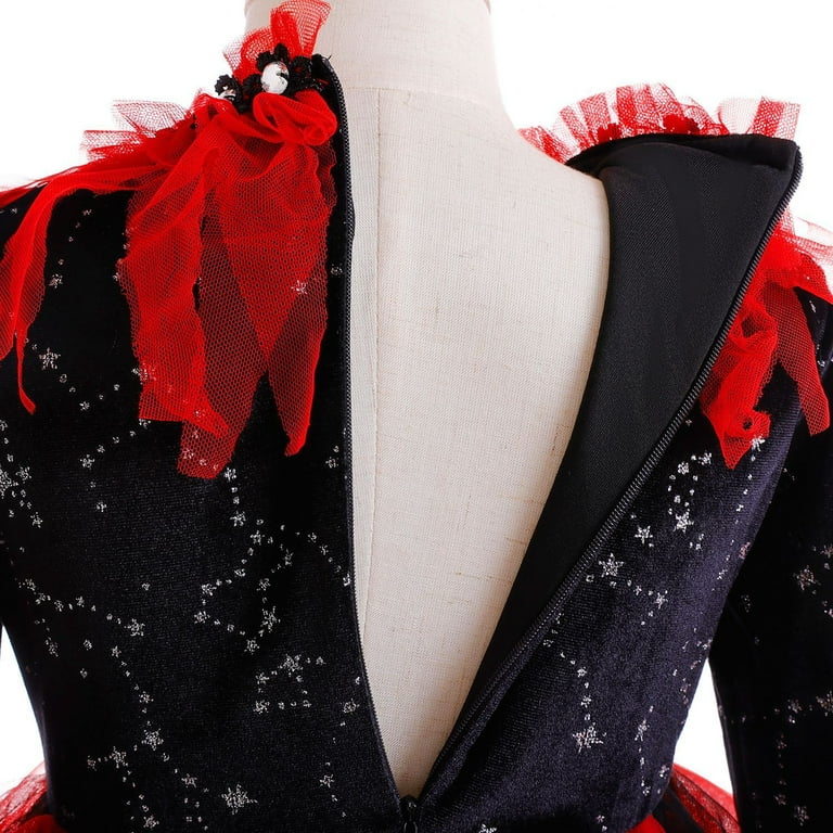 Vampire Costume for Girls Halloween Gothic Dress Up Party Outfit -  Walmart.com