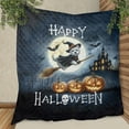 thumbnail image 3 of Happy Halloween West Highland White Terrier Witch Pumpkins Bats Quilt Blanket Westie Westy Dog Lover Cozy Comforter Throw Blanket - 13012, 3 of 5