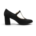 thumbnail image 2 of Zapatos de Tacón Bajo con Correa en T Mary Jane para Mujer DREAM PAIRS Negro 7.5, 2 of 6