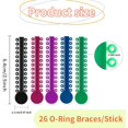 thumbnail image 2 of wqlpp-1040 Pcs Multicolored Braces Rubber Bands Orthodontic Ligature Ties O-Rings Elastic Bands for Braces (Color), 2 of 4
