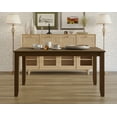 thumbnail image 2 of Home Design Cindy 7-Piece Dining Set with Rectangular Table and 6 Ladder-Back Upholstered Chairs, Warm Gray/Brown, 2 of 9