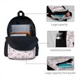 thumbnail image 4 of Zufioo Cute Bow Tie Pattern Adult Backpack,Wear-resistant and Breathable Multi-pocket Backpack, Suitable for Travel, Business and Outdoor Activities, 4 of 9