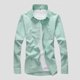 thumbnail image 1 of pstuiky Mangas cortas para hombre, Camiseta informal de manga corta con botones y solapa de color liso para hombre camisas casuales para hombre l, 1 of 3