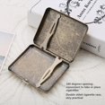 thumbnail image 3 of Rdeghly Retro Cigarette Box Case Double Sided Pocket Holder Organizer For 20 Cigarettes, 3 of 8