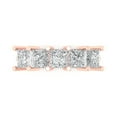 thumbnail image 2 of 2.5 ctw Wedding Band for Women - 14K Rose Gold Simulated Diamond Stackable Eternity Ring, 2 of 7