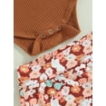 thumbnail image 6 of Cenuakty Baby Girls 3Pcs Summer Outfits, Ruffle Strap Romper + Floral Shorts + Headband Set, 6 of 9