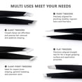 thumbnail image 3 of Tweezers For Eyebrows - Stainless Steel Eyebrows Tweezers Set, 3 of 5
