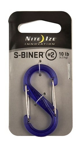 Nite Ize SBP2-03-23T S-Biner Plastic Size #2 Purple Single Pack by Nite Ize