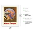 thumbnail image 2 of Grand Canyon Arizona - Vintage Travel Poster c.1950s - Fine Art Rolled Canvas Print 20in x 26in, 2 of 4