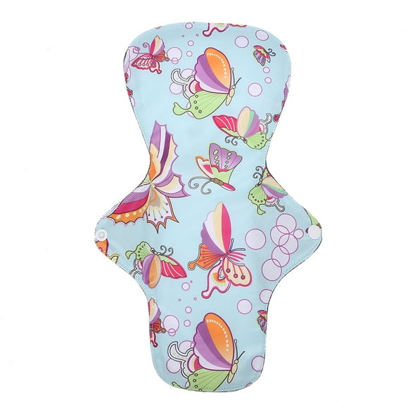 Bamboo Charcoal Fiber Washable Menstrual Pad Reusable Lengthened Sanitary Napkin (L 33cm)#4