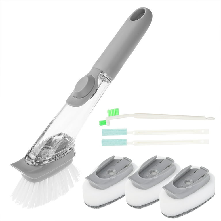 Kitchen Cleaning Tool Set, Including Pot Brush, Dish Soap