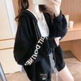 thumbnail image 2 of Towmus Gothic Hoodie With Sleeve Letter Print - Dark Harajuku Sportswear With Patches - Casual Oversize Street Hip Hop Trend, 2 of 7