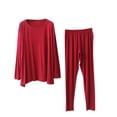 thumbnail image 1 of Pijama de lactancia Wancir para mujer, pijama de maternidad, pijama posparto, conjuntos de top y pantalón de manga larga con bolsillos, 1 of 7