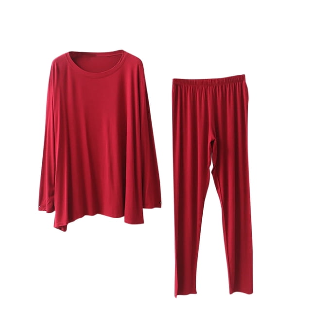 Pijama de lactancia Wancir para mujer, pijama de maternidad, pijama posparto, conjuntos de top y pantalón de manga larga con bolsillos