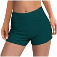 thumbnail image 2 of Swim Suits for Women Menstrual Leakproof Swim Shorts Wide Waistband Bathing Suit for Women Green L, 2 of 6