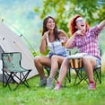thumbnail image 6 of 600D Oxford Camping Chair Portable Foldable Chair Supports 220 lbs for Picnic, Fishing, Backpacking Flowers and Butterflies Flying, 6 of 8