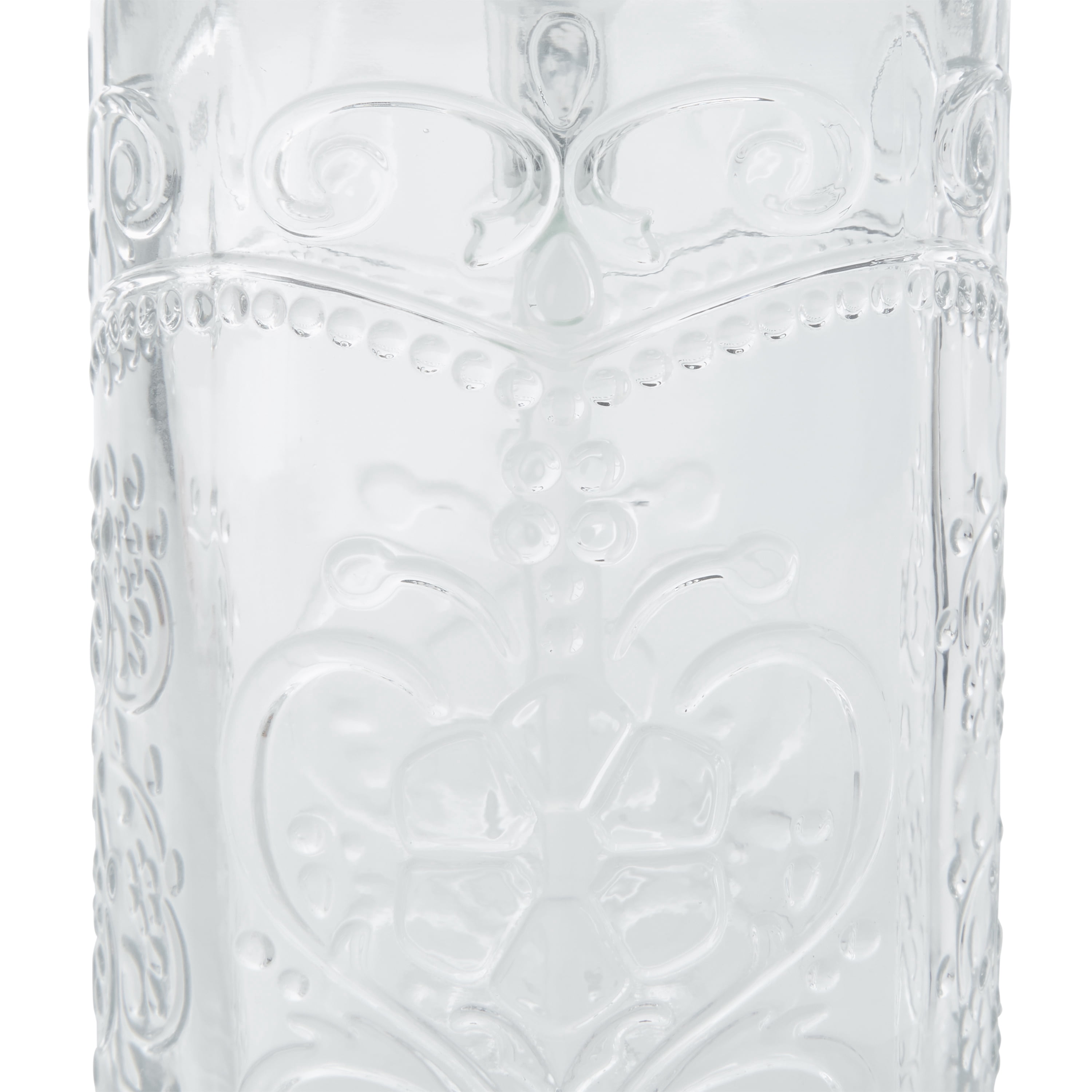 Clear 2 Piece Embossed Glass Bath Accessories Set, The Pioneer Woman Amelia