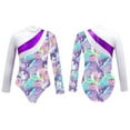 thumbnail image 3 of MSemis Child Girls Athletic One Piece Long Sleeve Leotard Top, 3 of 5